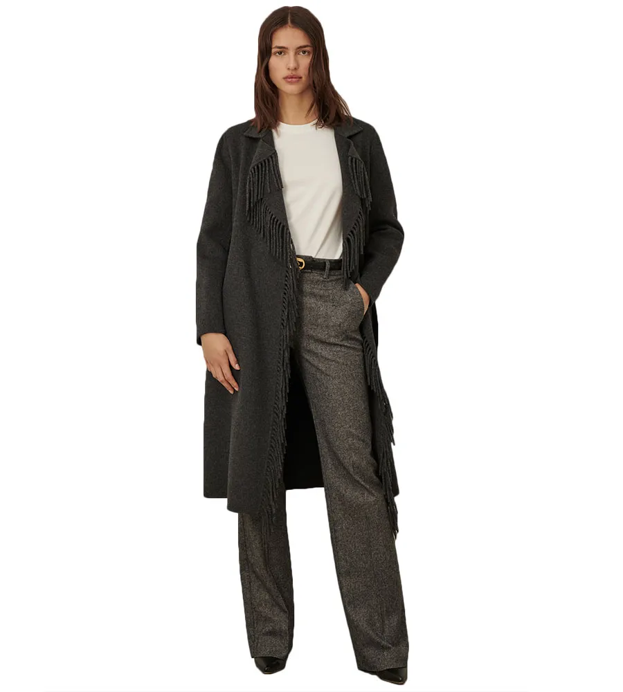 Cappotto con frange Donna Marella