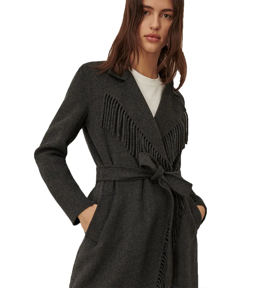 Cappotto con frange Donna Marella