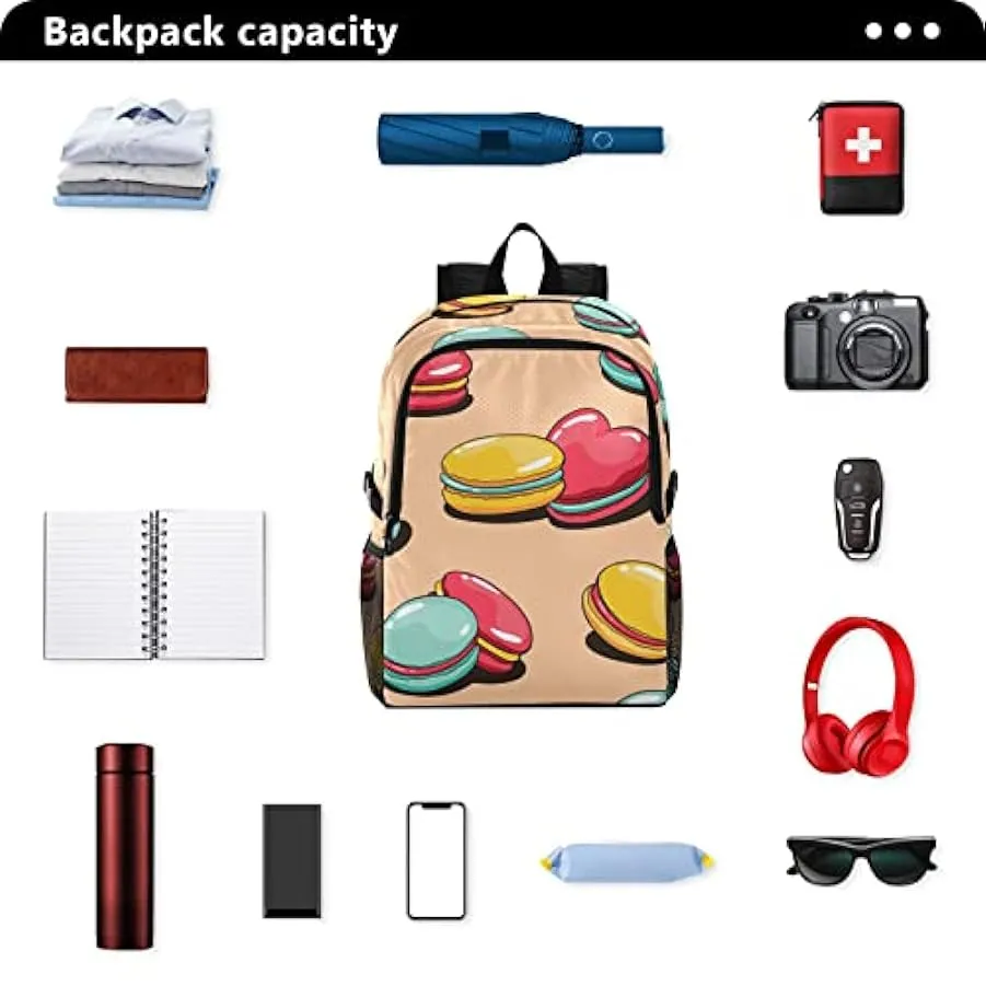 Cartone animato amaretti leggero pieghevole escursionismo zaino 22L borsa da viaggio casual zaino per arrampicata campeggio escu
