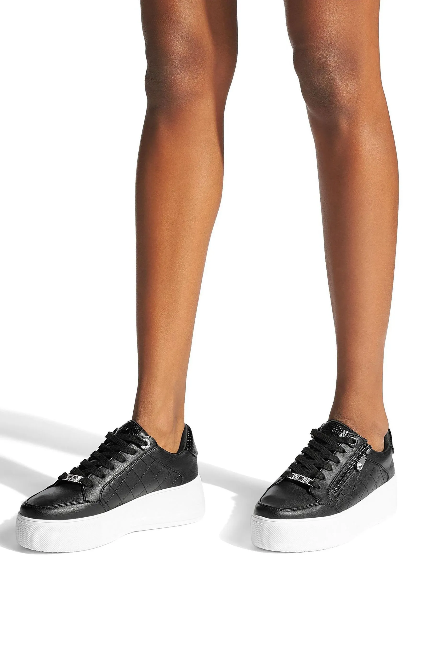 Carvela Jive - Scarpe da ginnastica trapuntate con zip