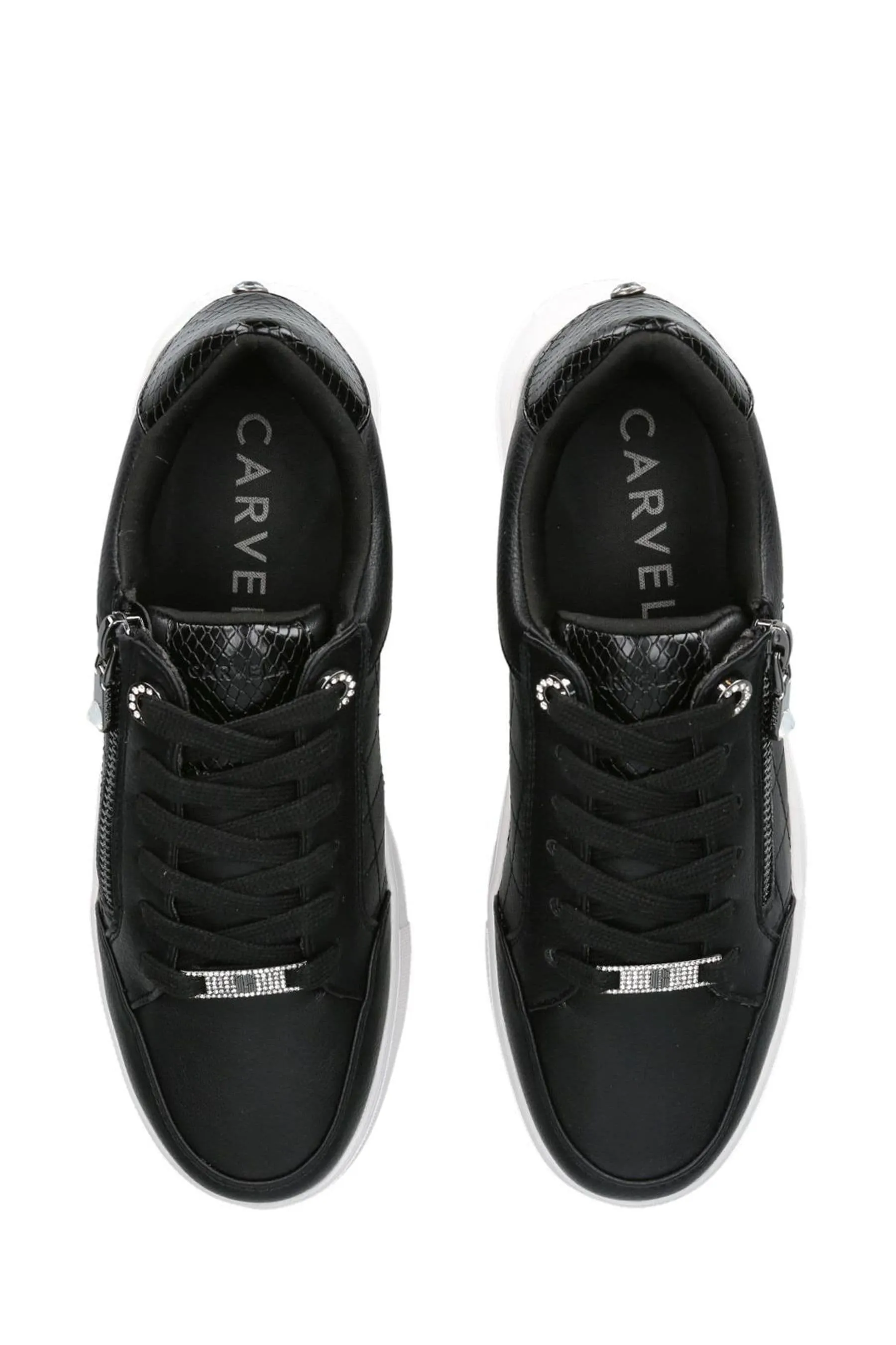 Carvela Jive - Scarpe da ginnastica trapuntate con zip