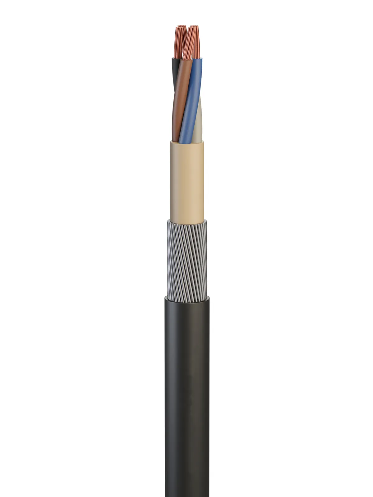 Cavo di potenza RS PRO, 5 cond. 10 mm², 1000, 600 V, Ø 21.6mm, L. 50m