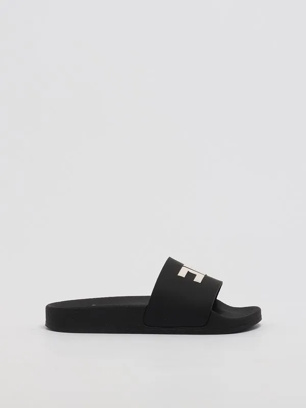 Ciabatta bambina Elisabetta Franchi in gomma Nero