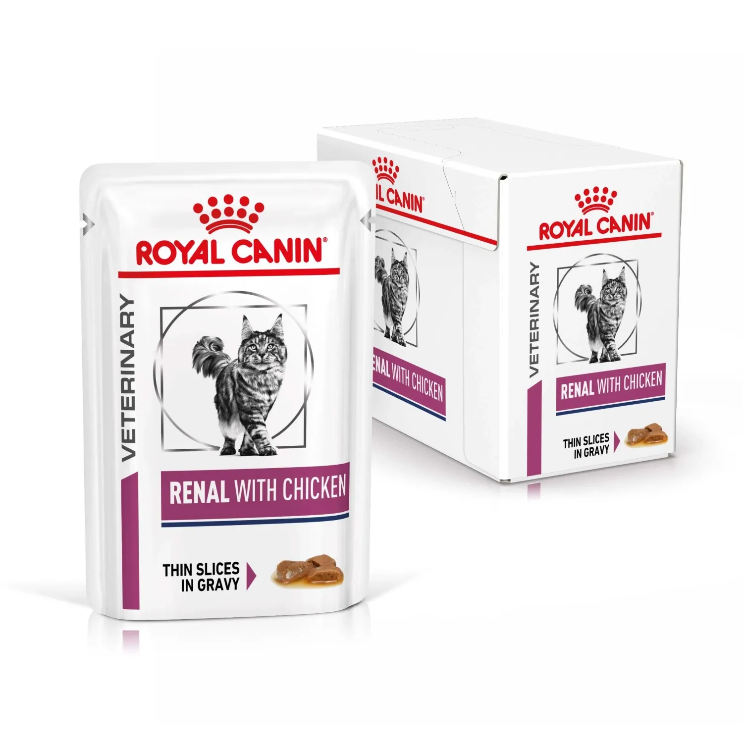 Cibo umido per gatti Royal Canin Renal pollo 12x85 g