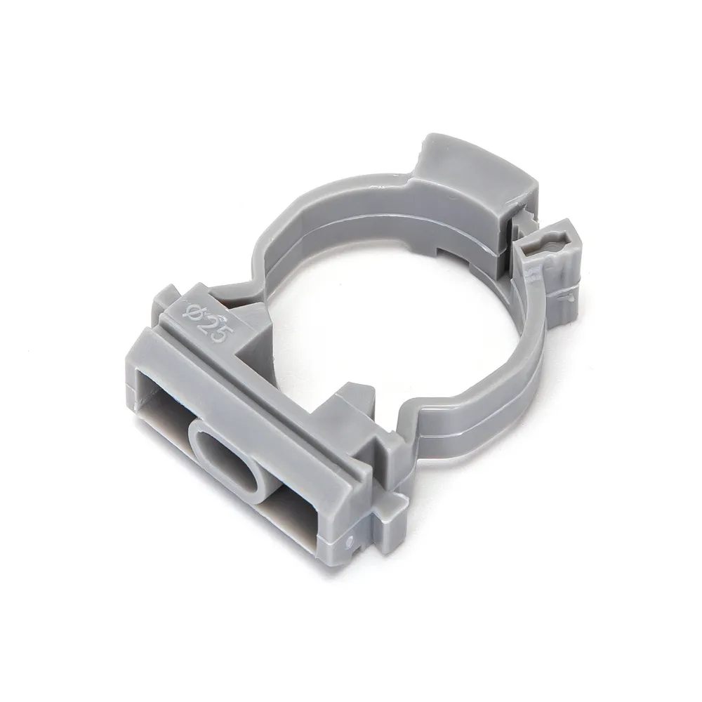 Clips fissatubo a collare per Tubo 25mm grigio 10pz Aigostar