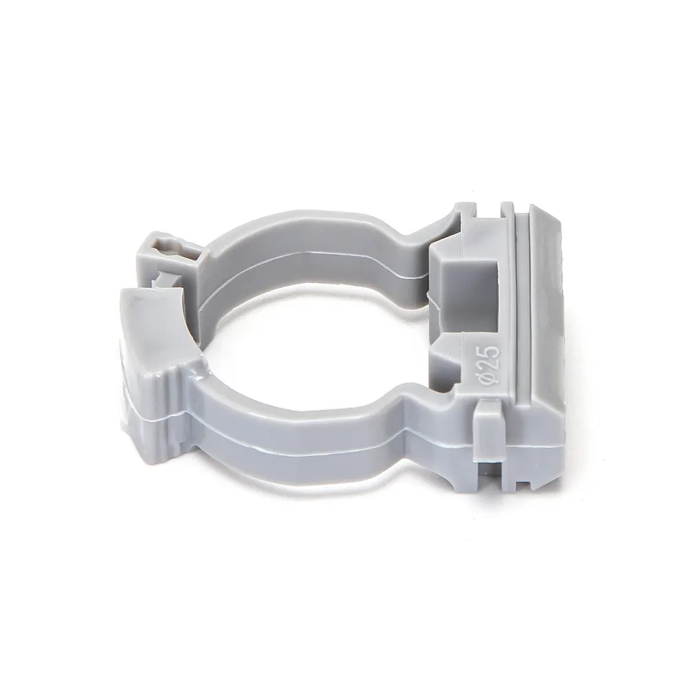 Clips fissatubo a collare per Tubo 25mm grigio 10pz Aigostar
