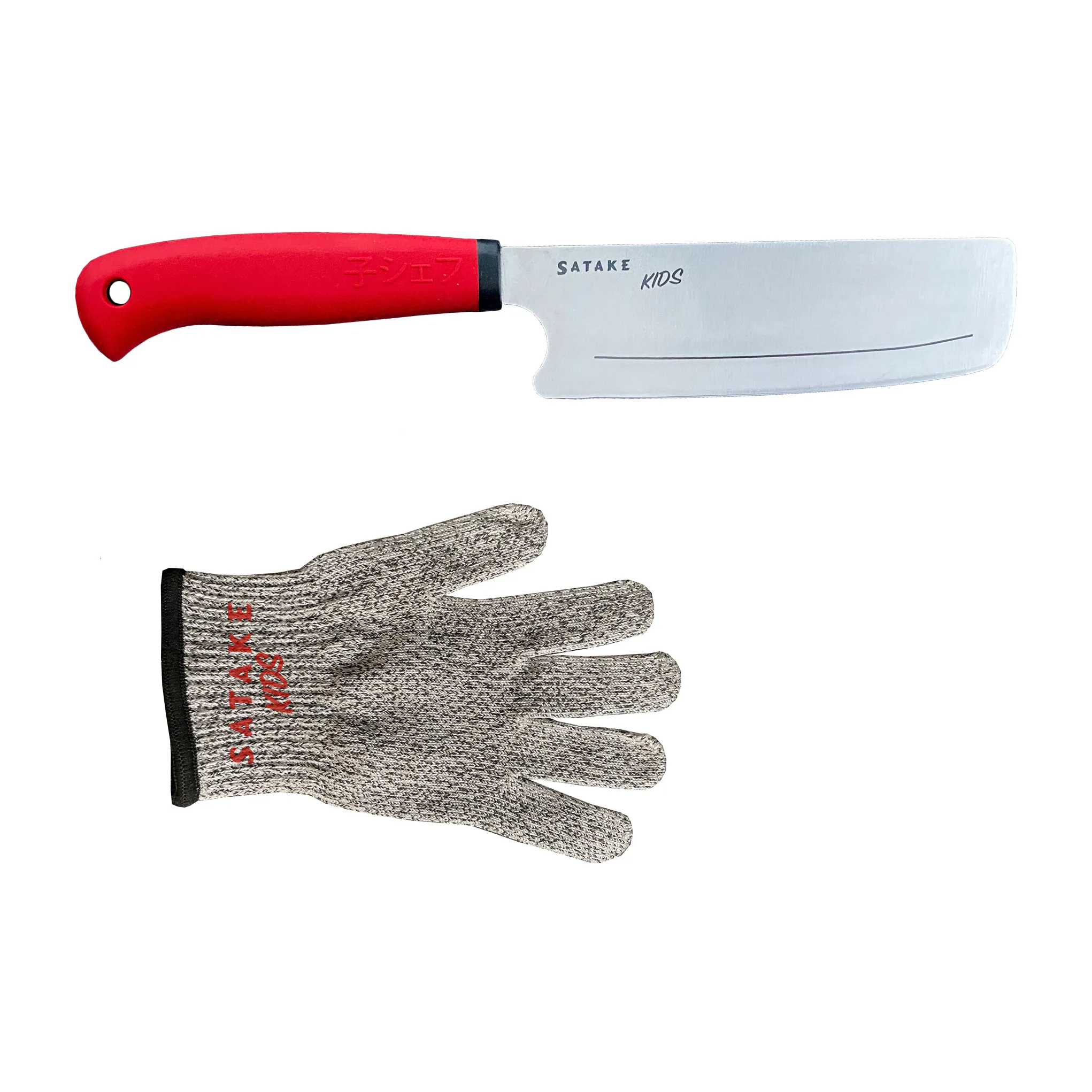 Coltello per bambini Satake Kids e guanto antitaglio.jr{font-size:18px}2 pezzi