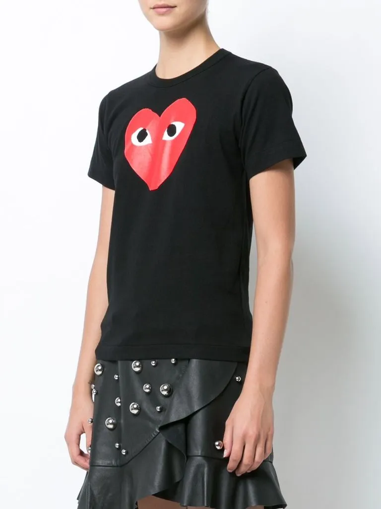 comme des garçons play T-shirt con logo cuore