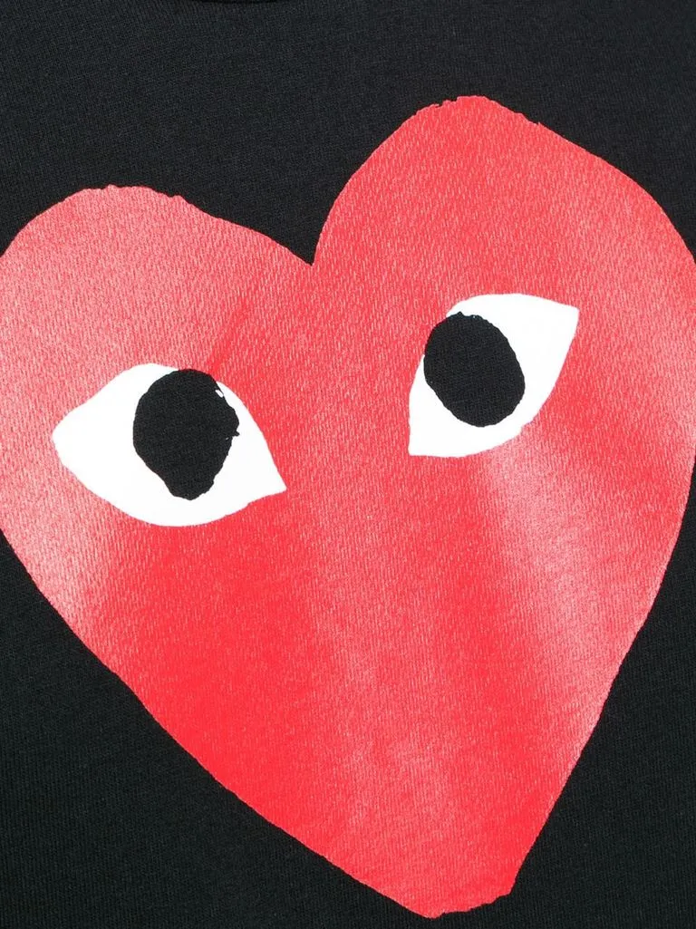 comme des garçons play T-shirt con logo cuore