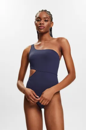 Costume da bagno monospalla con cut out