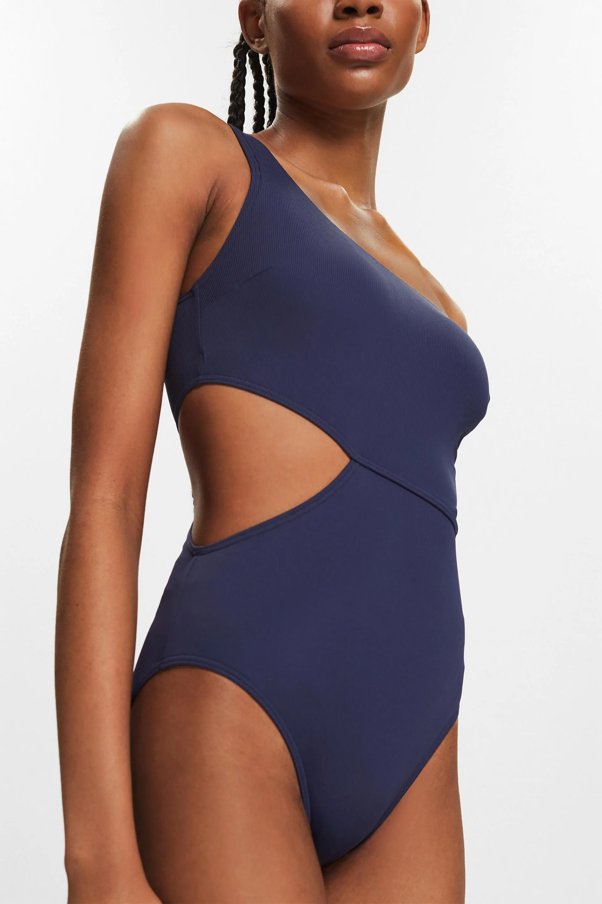 Costume da bagno monospalla con cut out