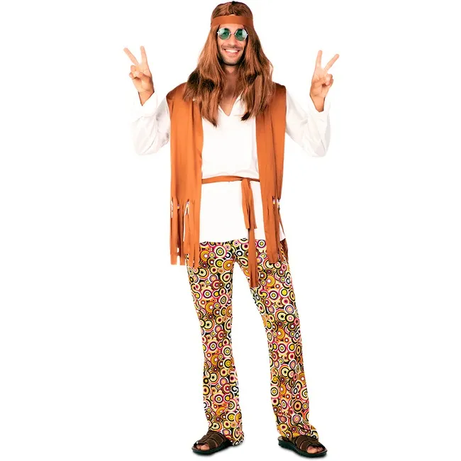 Costume da hippie anni '70 per adulti