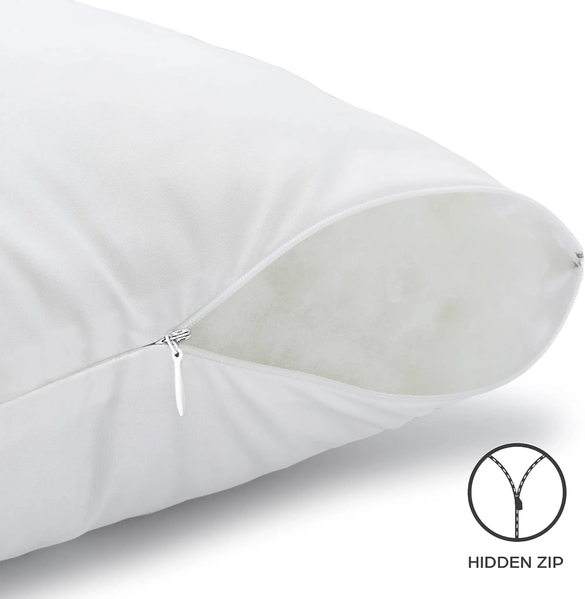 Cuscini Letto Coppia di Guanciali 50x80 Imbottitura Standard Antiacaro Anallergico Traspirante Rettangolare per Matrimoniale Sin