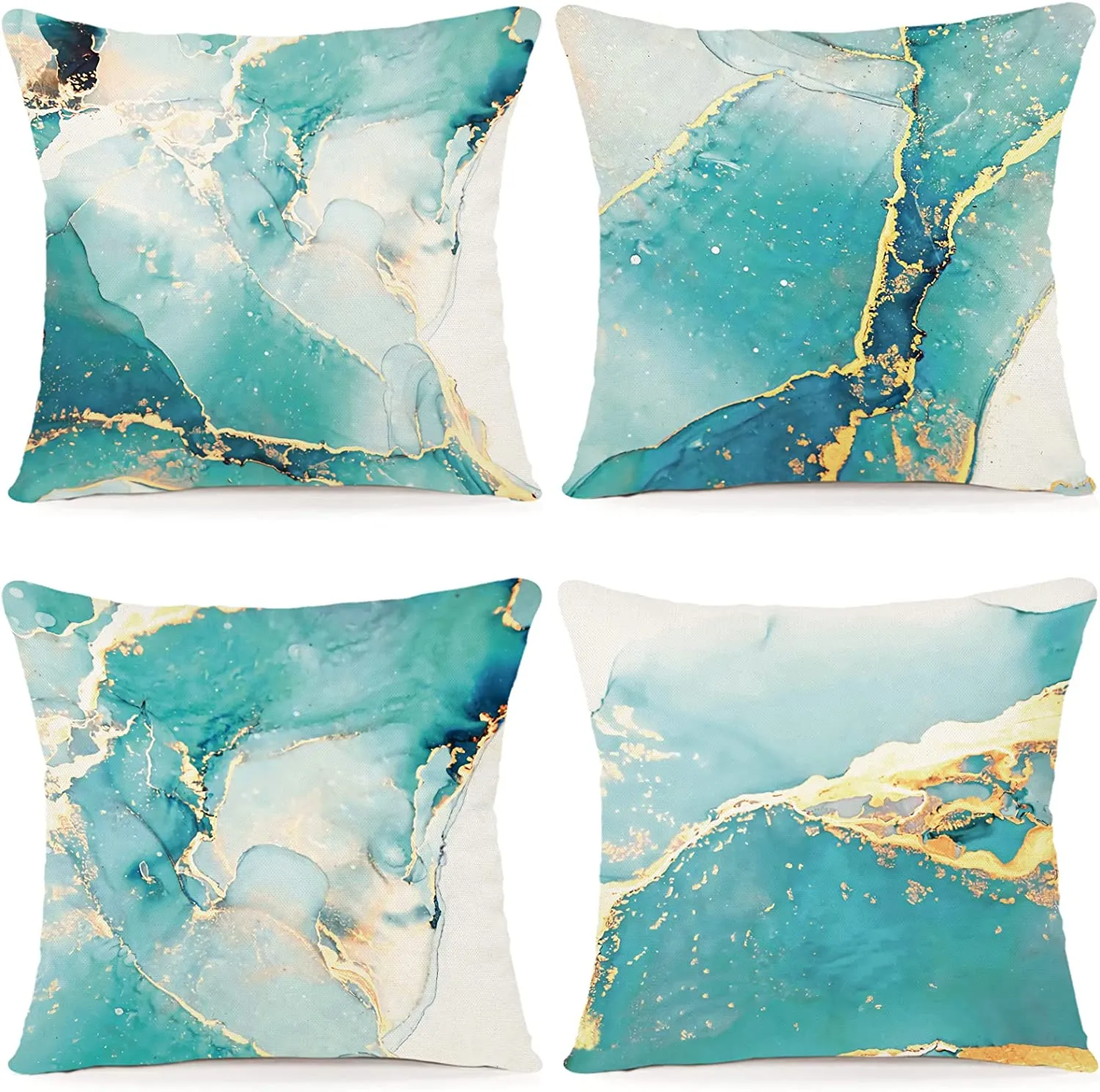 Cuscini Natalizi per Divano 4 Pack Federe Cuscini Divano 45x45 Federe Cuscini Natalizi Cotone e Lino Biancheria Cuscini per Diva