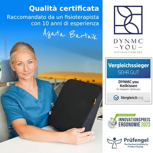 Cuscino Cuneo - Cuscino per Sedile Auto – Cuscino per Sedia Ufficio – Cuscino Auto sedile e Ufficio Antiscivolo - Auto Cuscini P