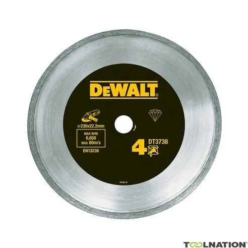 DeWalt Accessori DT3738-XJ Lama diamantata 230 x 22,2 mm Set a secco per piastrelle