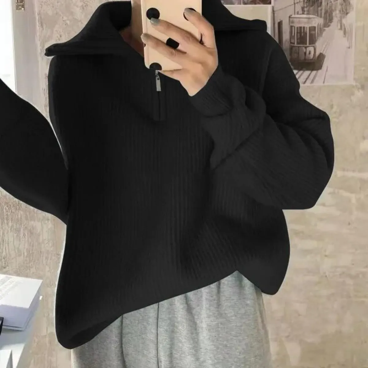 Dolcevita da donna primavera sciolto fuori 2023 nuovi maglioni pullover pullover