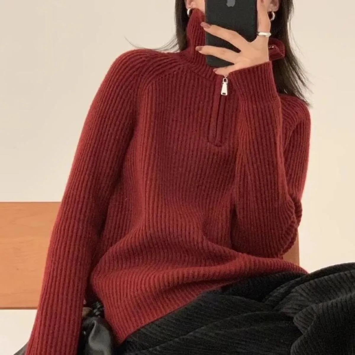 Dolcevita da donna primavera sciolto fuori 2023 nuovi maglioni pullover pullover