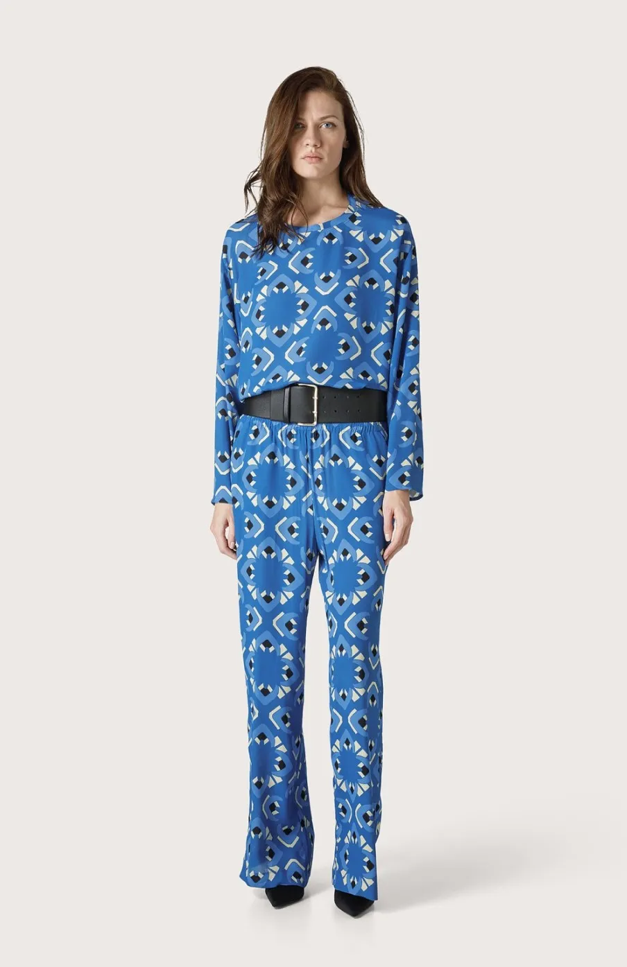 Donna Seventy Venezia  | Pantalone Palazzo Con Stampa Caleidoscopio