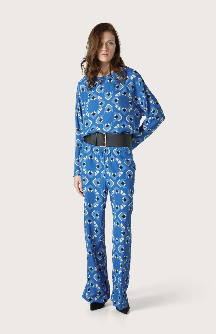 Donna Seventy Venezia  | Pantalone Palazzo Con Stampa Caleidoscopio