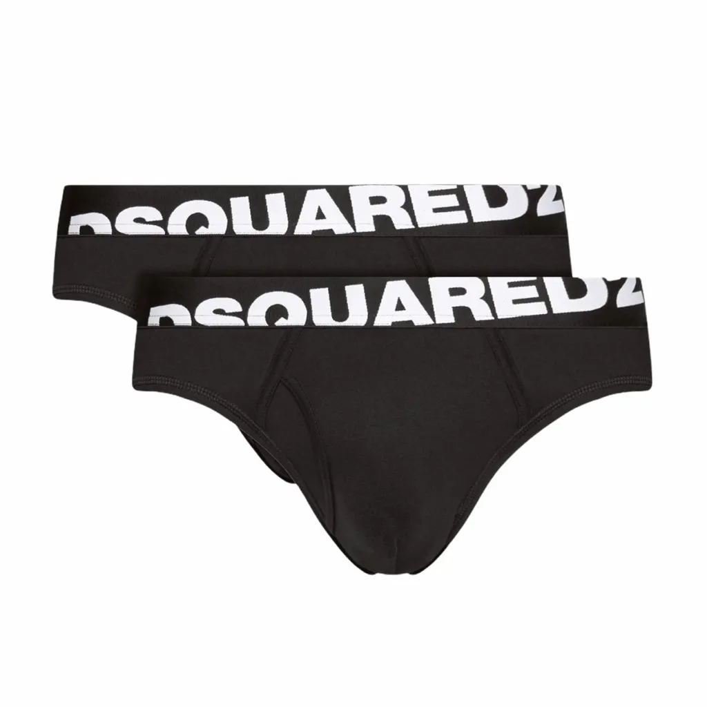 DSquared2  ---------    ------------Dsquared slip uomo logo banda - nero