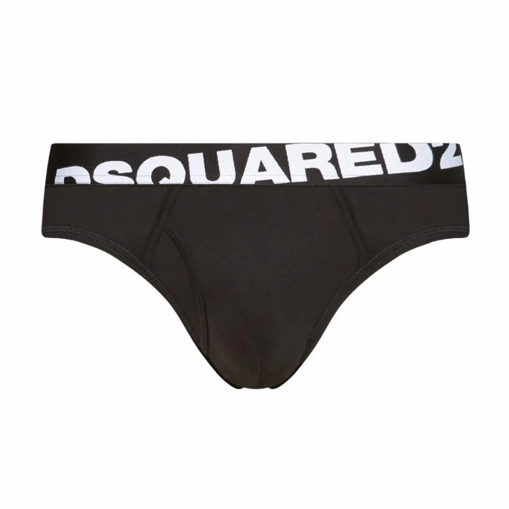 DSquared2  ---------    ------------Dsquared slip uomo logo banda - nero