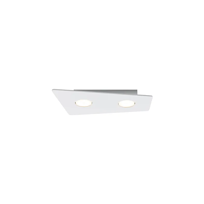 EDGE – PLAFONIERA IN  PMMA BIANCO 2 GX53