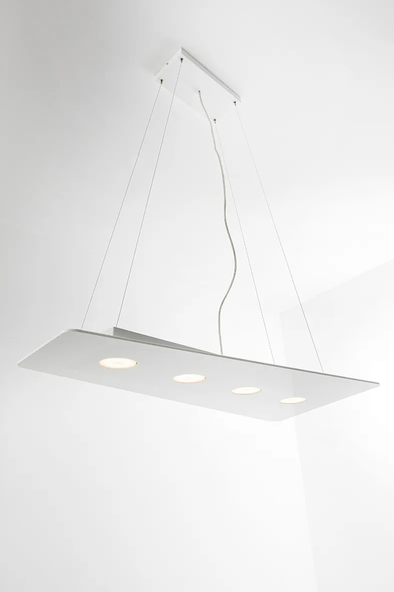 EDGE – PLAFONIERA IN  PMMA BIANCO 2 GX53