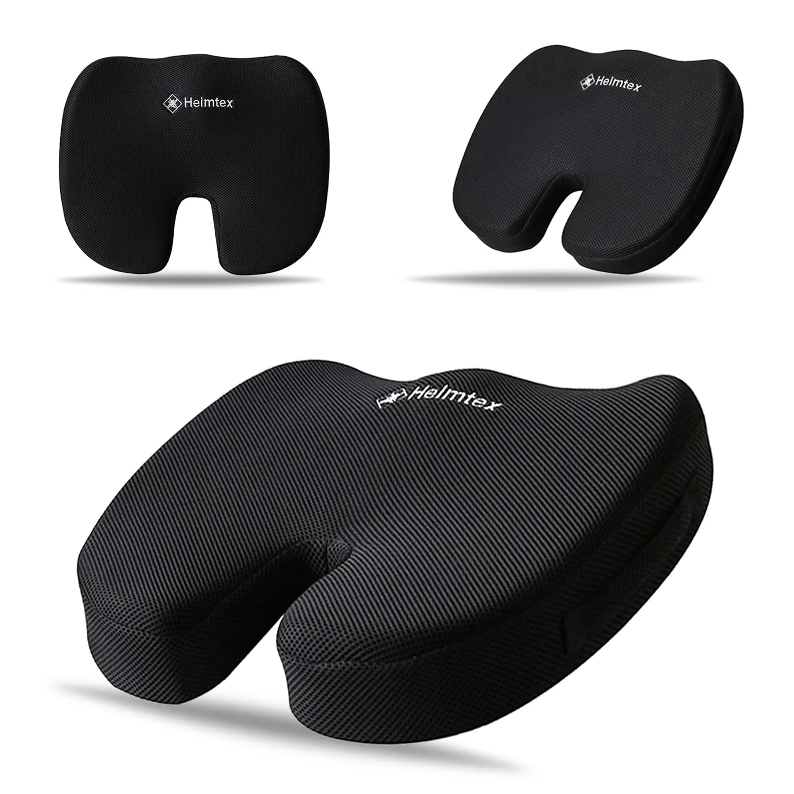 EDS - Cuscino ortopedico in memory foam, traspirante, per sedie da ufficio, sedia a rotelle, sedie da cucina, reclinabili, sedil