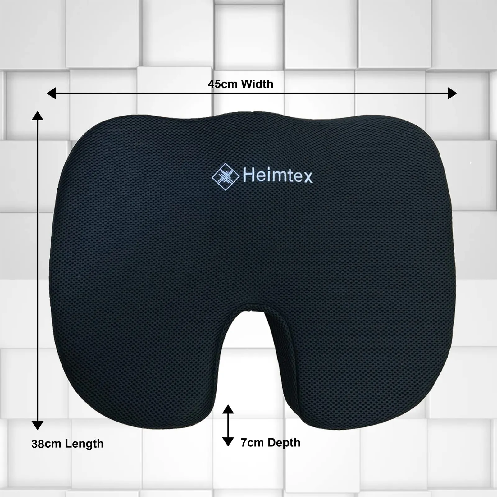 EDS - Cuscino ortopedico in memory foam, traspirante, per sedie da ufficio, sedia a rotelle, sedie da cucina, reclinabili, sedil