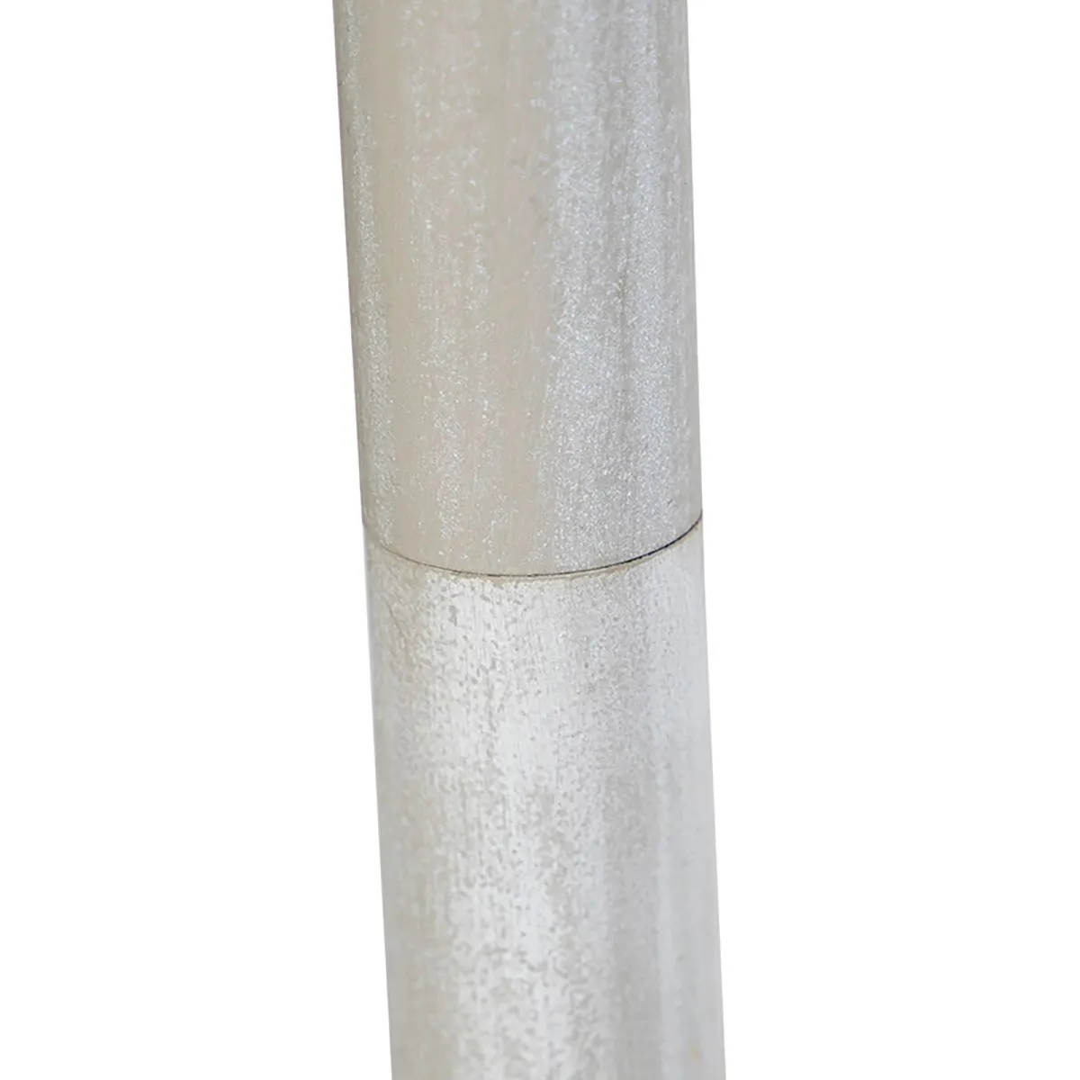Elegante lampada da terra grigia con paralume plissettato bianco incluso Wifi A60 - Classico