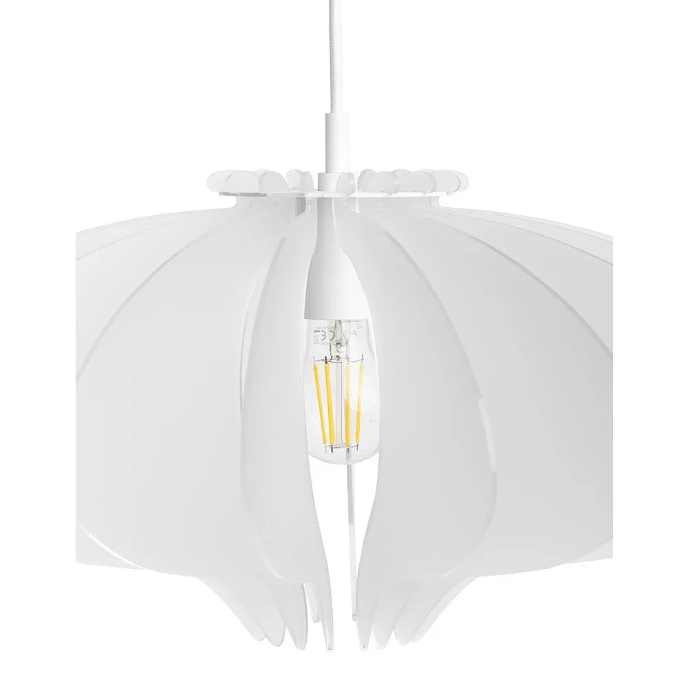 Emporium  Lampada a sospensione con diffusore in cristallo acrilico Cigno - 70W