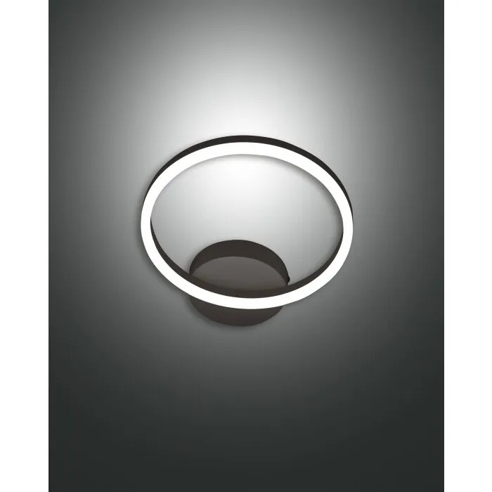 Fabas Luce Giotto Applique LED Nero, 1-Luce