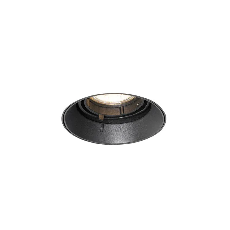 Faretto da incasso moderno nero GU10 tondo trimless - Oneon