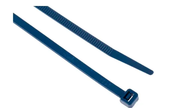 Fascette fermacavi RS PRO in Nylon rilevabile al metal detector, 150mm x 3,6mm, col. Blu
