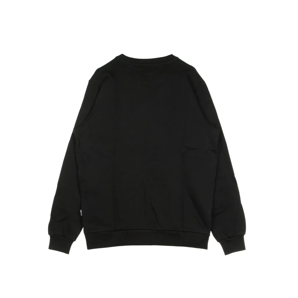 FELPA COLLO ALTO POCKET CREWNECK BLACK RED BLACK/RED
