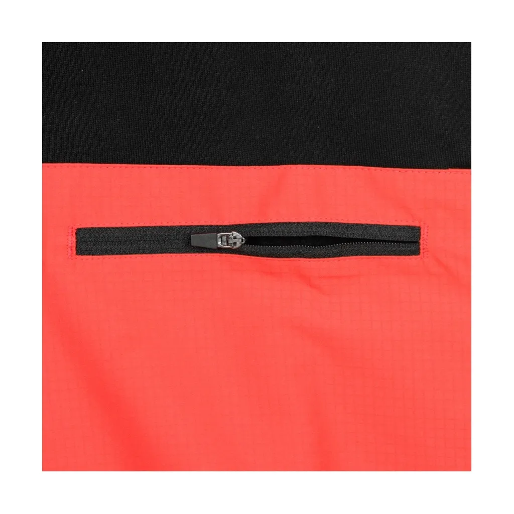 FELPA COLLO ALTO POCKET CREWNECK BLACK RED BLACK/RED