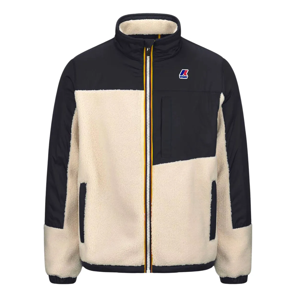 Felpa Unisex K-Way Le Vrai 3.0 Nersev Orsetto Blu / Bianco