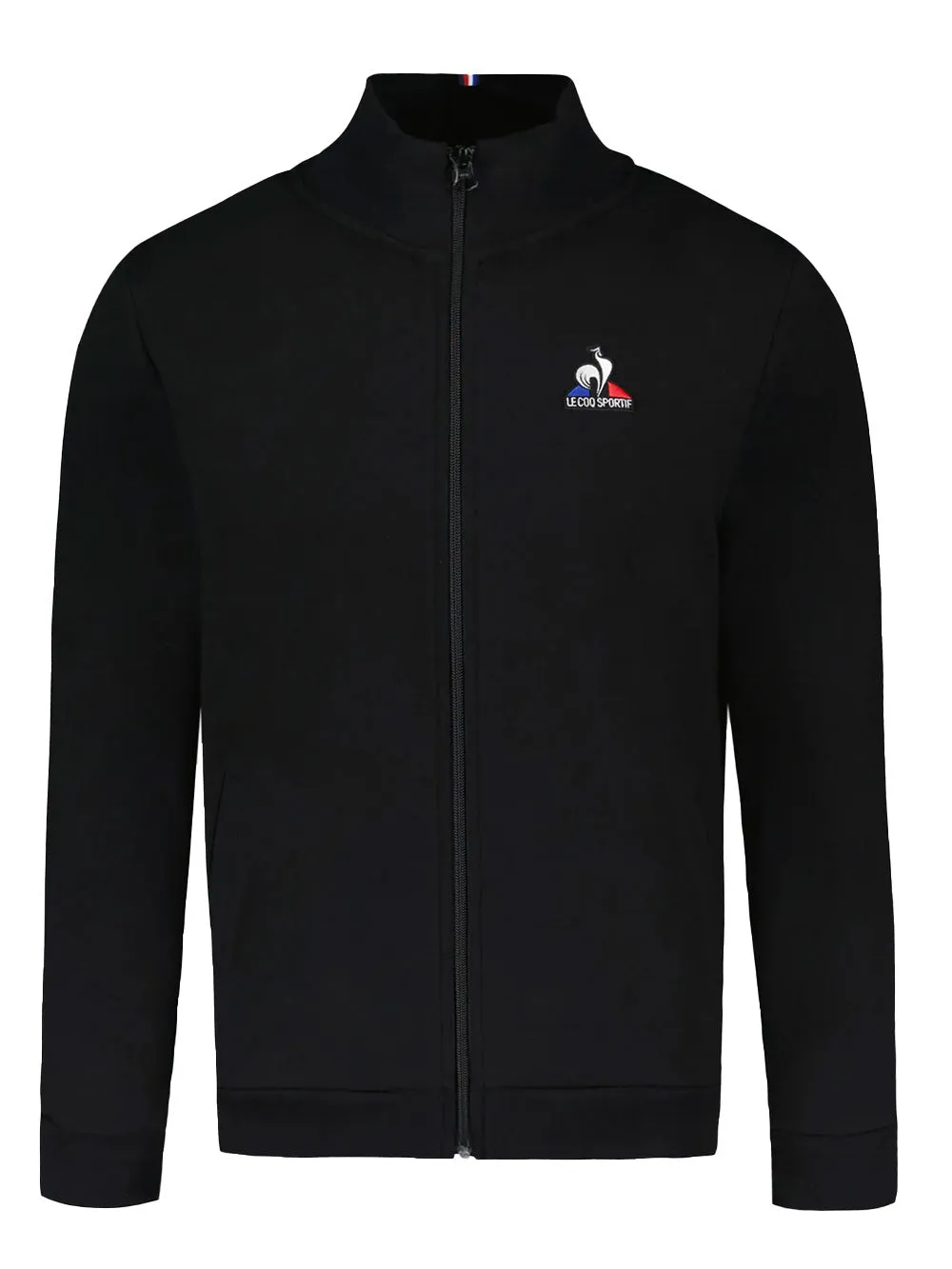 Felpa Uomo nera a zip con logo