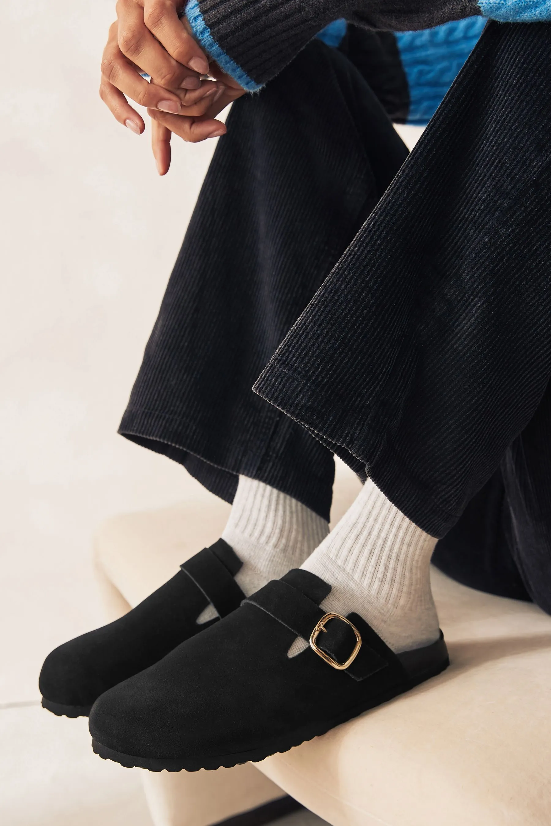 Forever Comfort® Leather Plantare Zoccoli    
