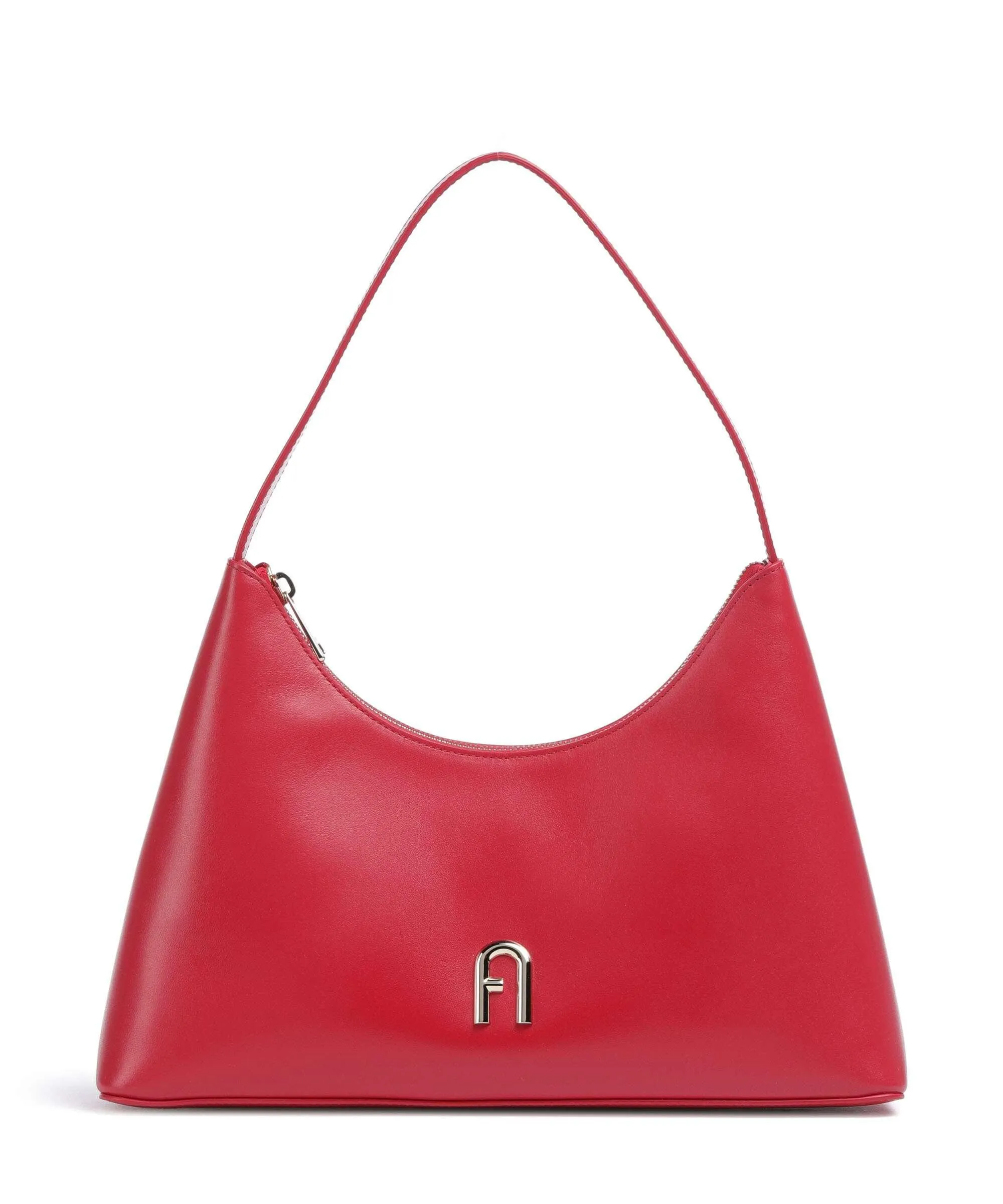  Furla Diamante S Borsa a spalla pelle rosso  