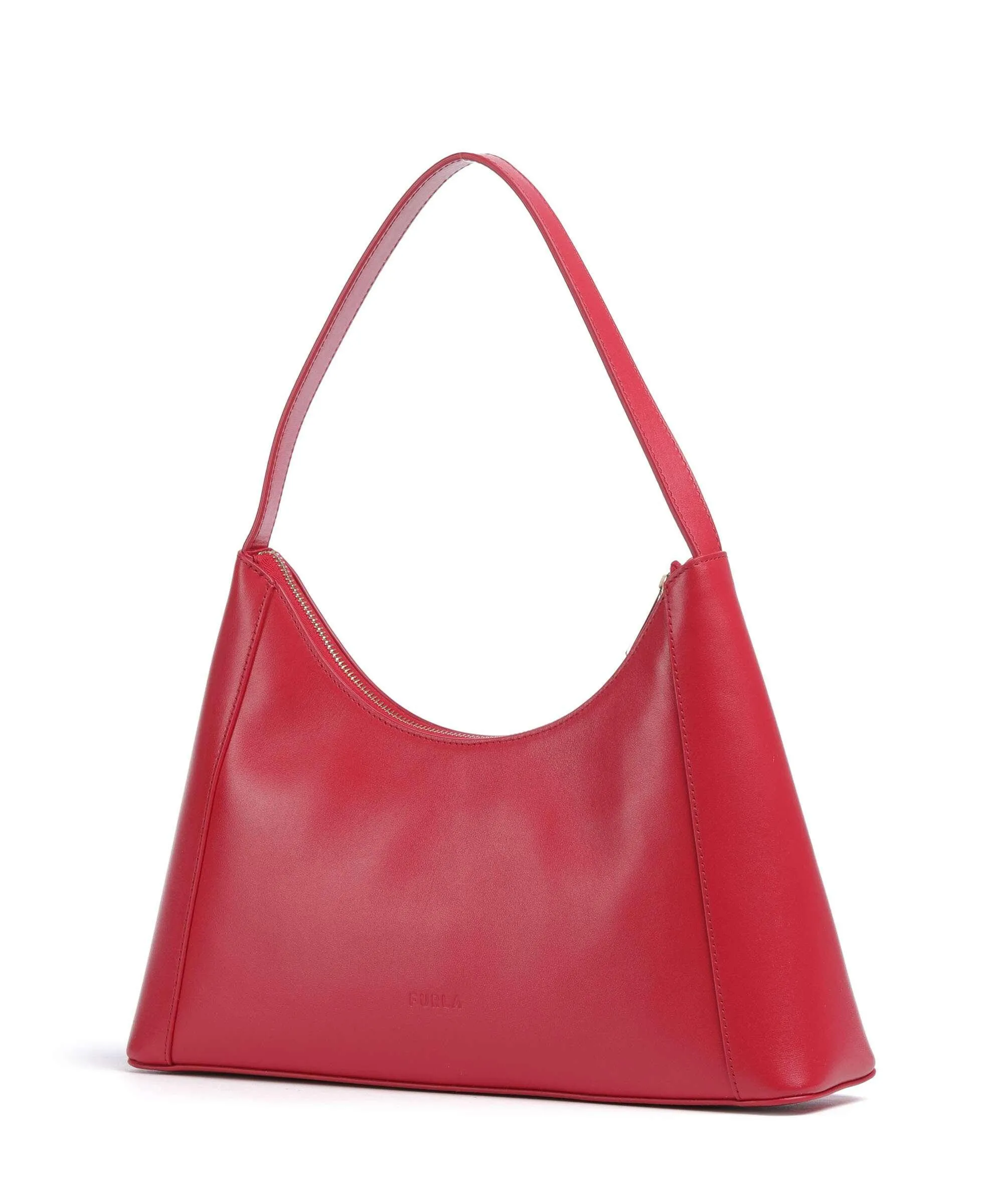  Furla Diamante S Borsa a spalla pelle rosso  