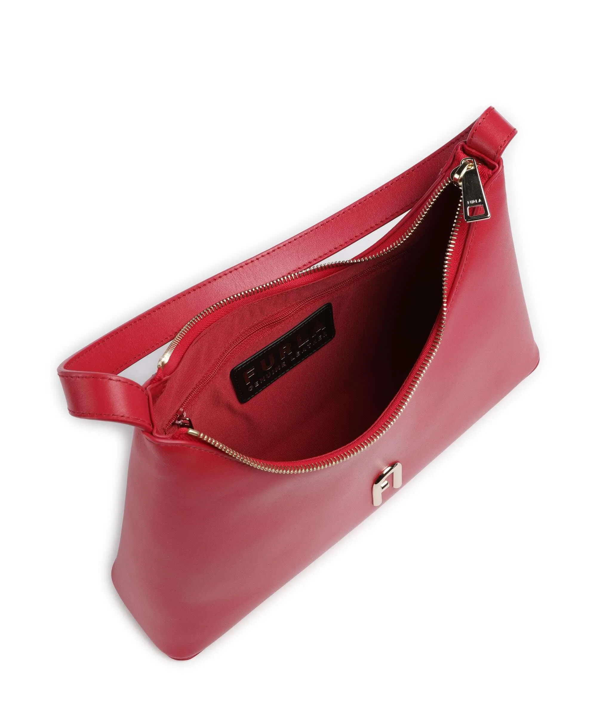  Furla Diamante S Borsa a spalla pelle rosso  