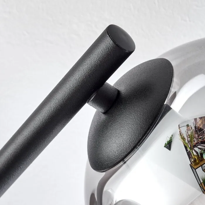 Gastor Plafoniera, Lampada a sfera Chiaro, Grigio fumo, 3-Luci