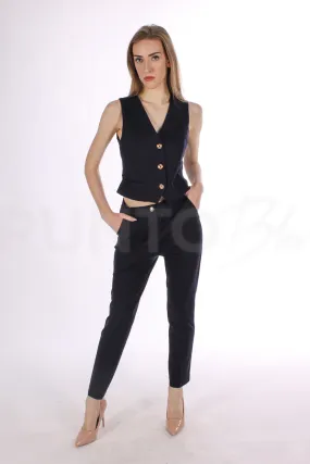 GAUDÌ | GILET STRETCH PUNTO MILANO - Punto Blu