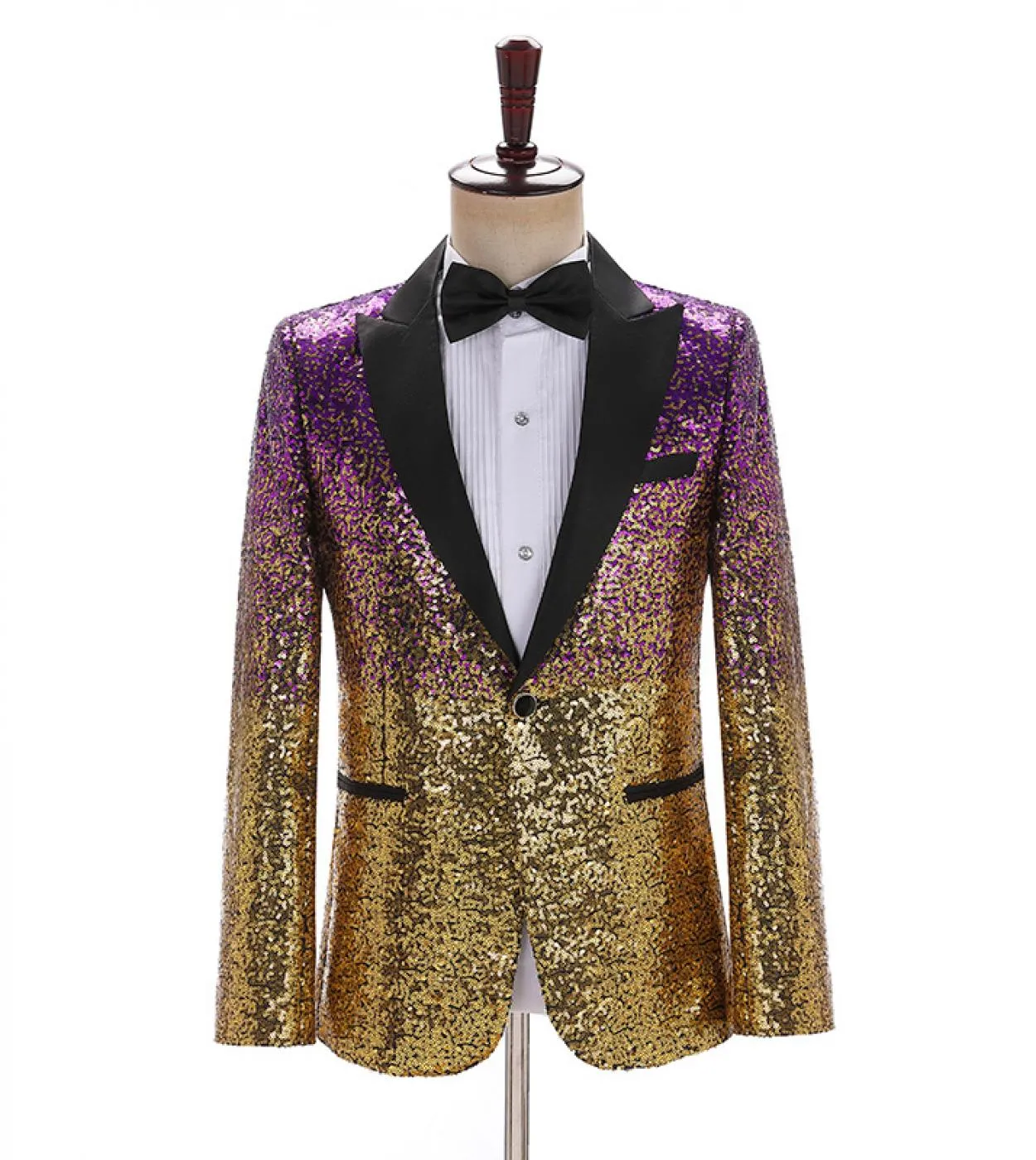 Giacca con paillettes da uomo Blazer con paillettes da uomo Blazer verde Blazer da palcoscenico con paillettes Blazer da uomo