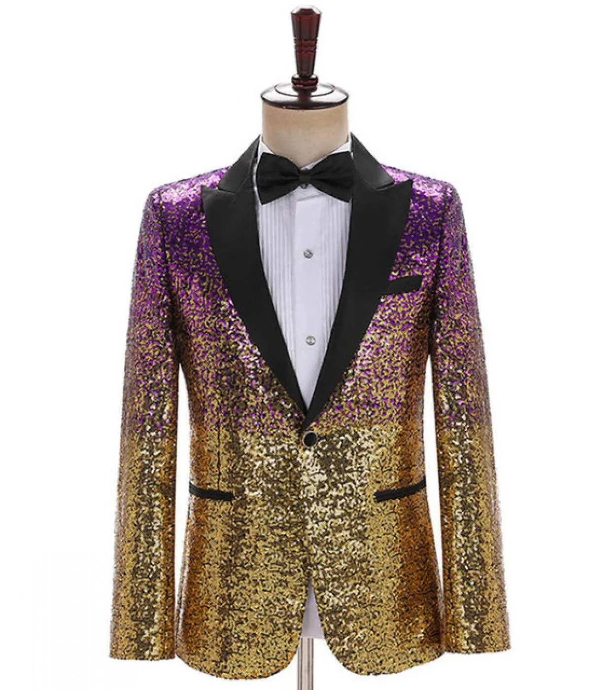 Giacca con paillettes da uomo Blazer con paillettes da uomo Blazer verde Blazer da palcoscenico con paillettes Blazer da uomo