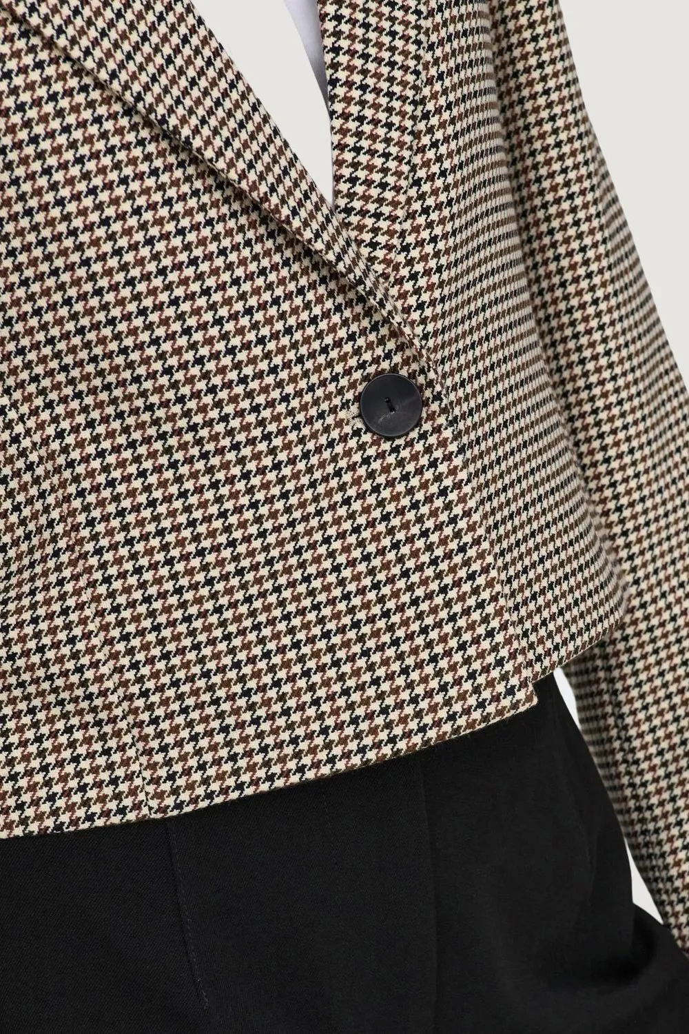 Giacca Only onladison l/s crop check blazer tlr Beige chiaro