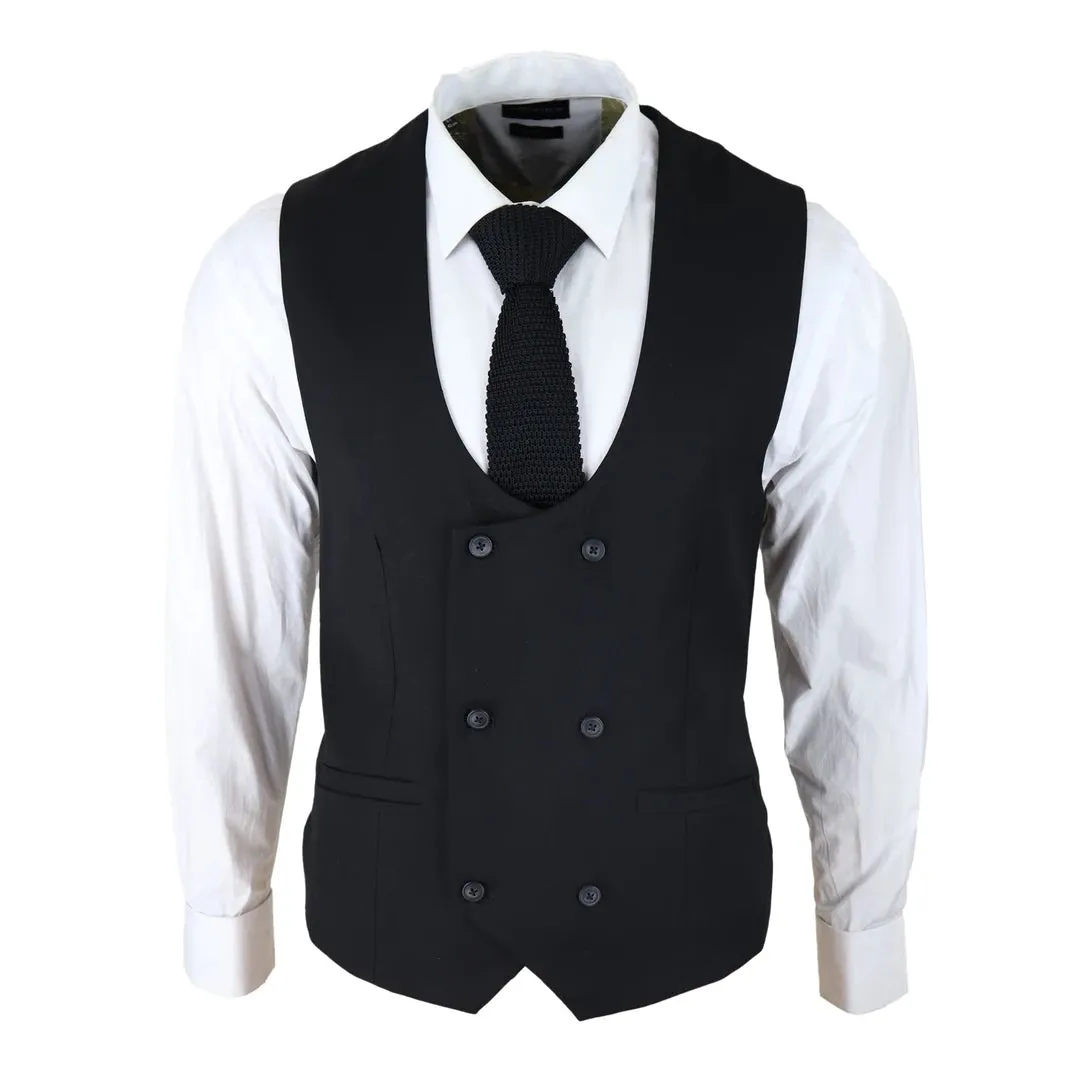Gilet Formale da Uomo stile Doppiopetto Classico Elegante Matrimonio
