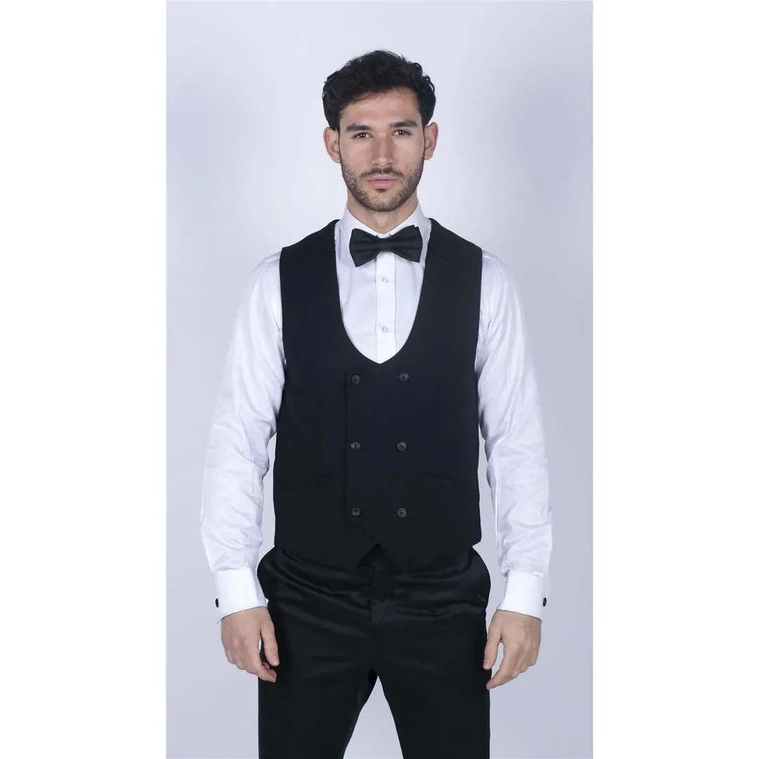 Gilet Formale da Uomo stile Doppiopetto Classico Elegante Matrimonio
